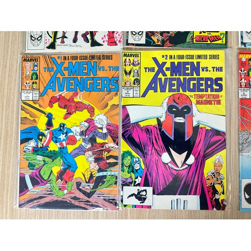 439 - X-MEN AND THE MICRONAUTS #1 - 4 & X-MEN VS THE AVENGERS #1 - 4. Two Complete Four Issue Limited Seri... 