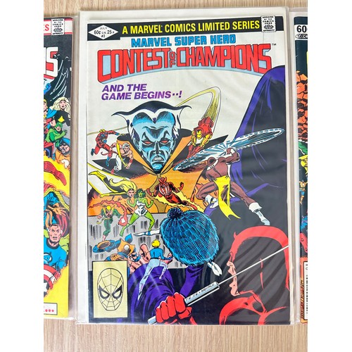 440 - MARVEL SUPER HERO: CONTEST OF CHAMPIONS #1 - 3. First limited series published by Marvel Comics (198... 