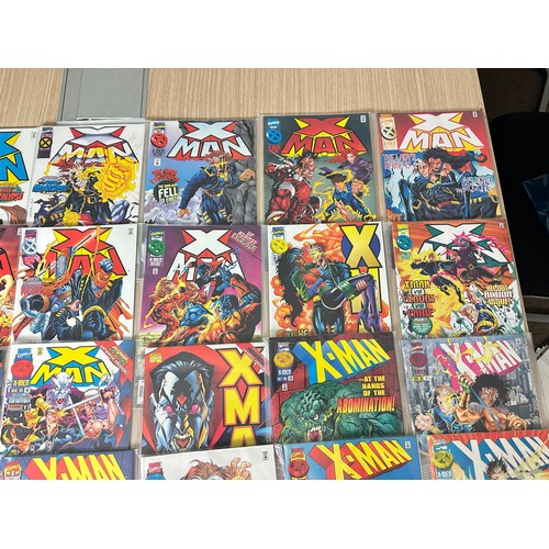 448 - X-MAN #1 - 38 plus #46, 47, 50, 60, 63 plus 1997 Annual. 
Marvel Comics 1995 onwards. All VFN Condit... 