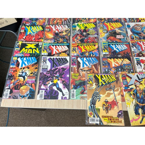 448 - X-MAN #1 - 38 plus #46, 47, 50, 60, 63 plus 1997 Annual. 
Marvel Comics 1995 onwards. All VFN Condit... 