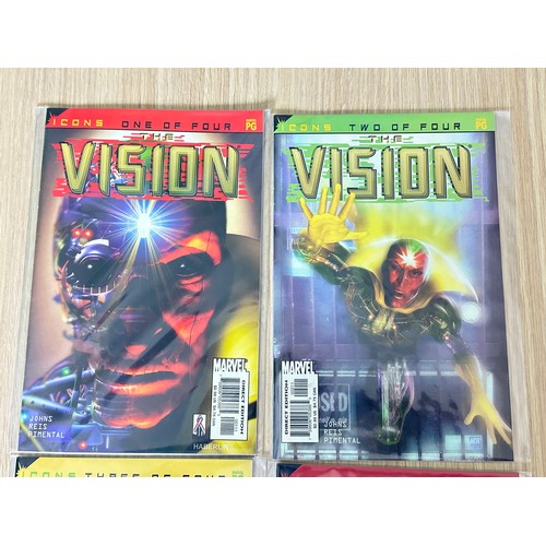 449 - AVENGERS ICONS: THE VISION #1-4. Complete Limited Series. Marvel Comics 2002. All VFN Condition. All... 