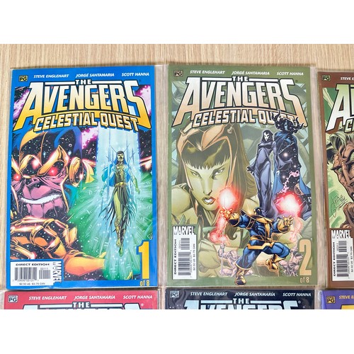 450 - THE AVENGERS: CELESTIAL QUEST #1 - 8. Complete Limited Series Set. Marvel Comics 2001. All VFN Condi... 