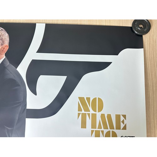 565 - JAMES BOND: NO TIME TO DIE. (2021). ORIGINAL UK QUAD CINEMA MOVIE POSTER. MINT CONDITION. Double-sid... 