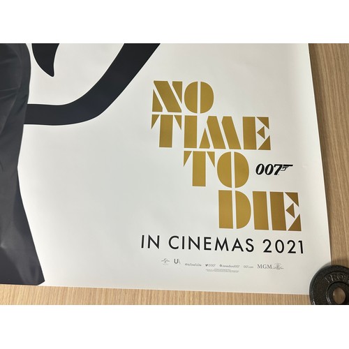 565 - JAMES BOND: NO TIME TO DIE. (2021). ORIGINAL UK QUAD CINEMA MOVIE POSTER. MINT CONDITION. Double-sid... 