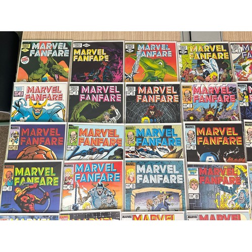 452 - MARVEL FANFARE - #1 - 60. Almost complete run - only missing #21, 45 and 56. 
57 Comics in total. Ma... 