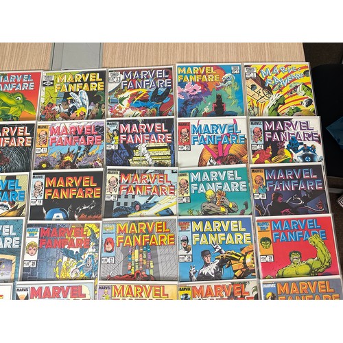 452 - MARVEL FANFARE - #1 - 60. Almost complete run - only missing #21, 45 and 56. 
57 Comics in total. Ma... 