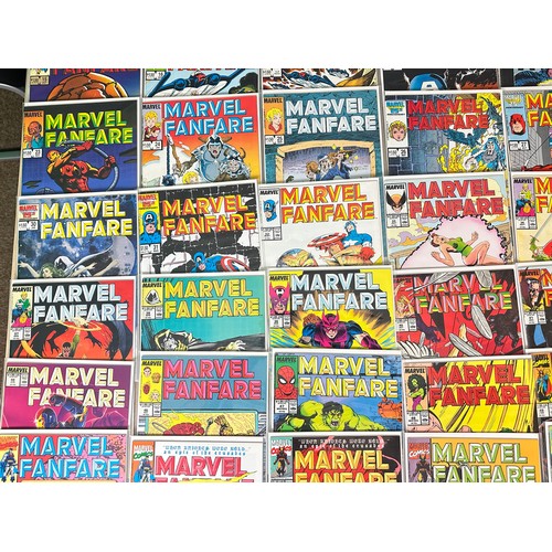 452 - MARVEL FANFARE - #1 - 60. Almost complete run - only missing #21, 45 and 56. 
57 Comics in total. Ma... 