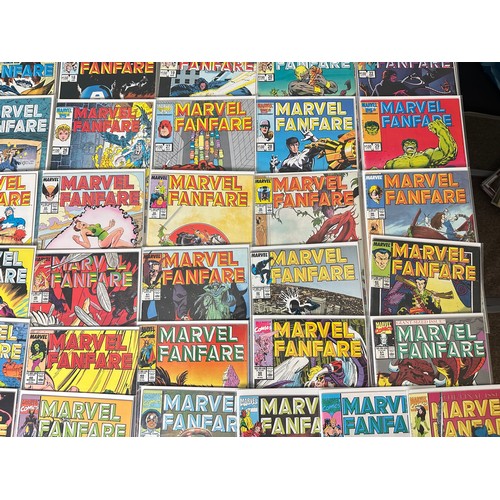 452 - MARVEL FANFARE - #1 - 60. Almost complete run - only missing #21, 45 and 56. 
57 Comics in total. Ma... 