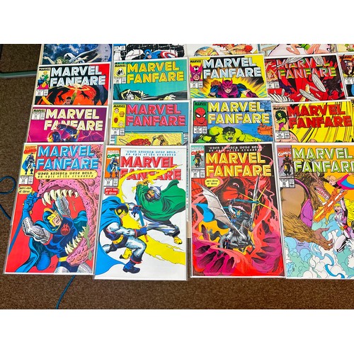 452 - MARVEL FANFARE - #1 - 60. Almost complete run - only missing #21, 45 and 56. 
57 Comics in total. Ma... 