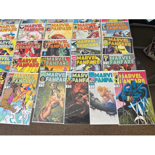 452 - MARVEL FANFARE - #1 - 60. Almost complete run - only missing #21, 45 and 56. 
57 Comics in total. Ma... 