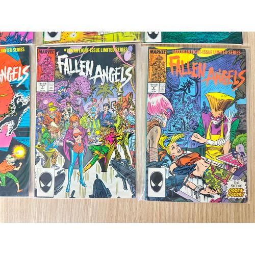 453 - FALLEN ANGELS #1 - 8. Complete 8 issue limited series. Marvel Comics 1987. FN/VFN Condition. All Bag... 