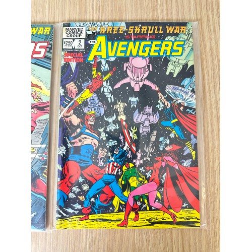 456 - AVENGERS: KREE-SKRULL WAR #1 & 2. Complete Limites Series. Marvel comics 1983. VFN Condition.