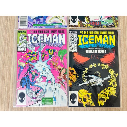 459 - ICEMAN #1 - 4. Complete Four Issue Limited Series. Marvel Comics 1984. FN Condition.