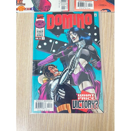 462 - DOMINO #1-3. Complete Three Issue Limited Series. Marvel Comics 1997. VFN Condition