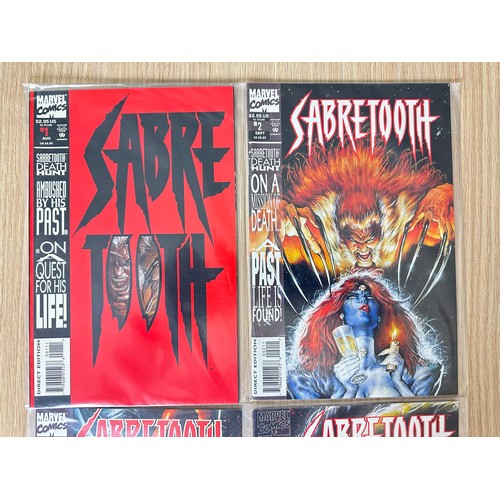 463 - SABRETOOTH #1-4. Complete Four Issue Limited Series. Marvel Comics 1993. First solo series featuring... 