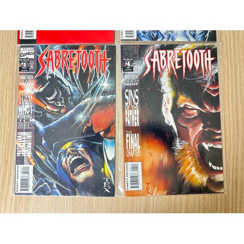 463 - SABRETOOTH #1-4. Complete Four Issue Limited Series. Marvel Comics 1993. First solo series featuring... 