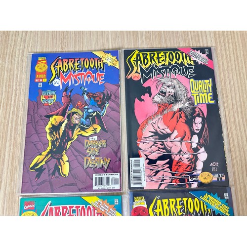 464 - SABRETOOTH AND MYSTIQUE. Complete Four Issue Limited Series. Marvel Comics 1996. VFN Condition.