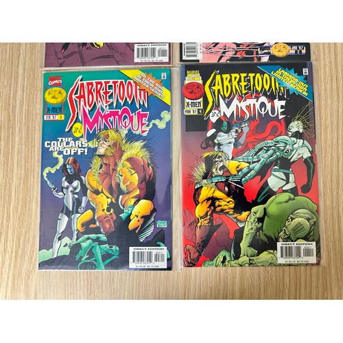 464 - SABRETOOTH AND MYSTIQUE. Complete Four Issue Limited Series. Marvel Comics 1996. VFN Condition.