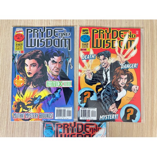 469 - PRYDE AND WISDOM. #1 - 3. Complete 3 Issue Limited Series. Marvel Comics 1996. VFN Condition.