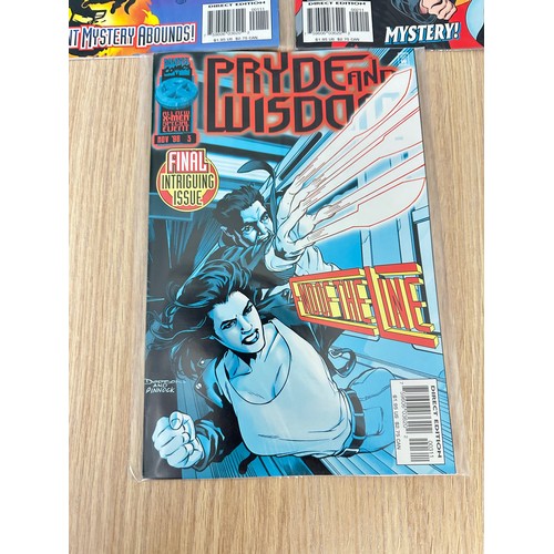 469 - PRYDE AND WISDOM. #1 - 3. Complete 3 Issue Limited Series. Marvel Comics 1996. VFN Condition.