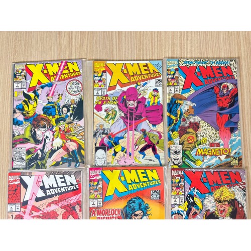 471 - X-MEN ADVENTURES #1 - 9. Consecutive run of Nine Comics. Marvel Comics 1992. VFN Condition.