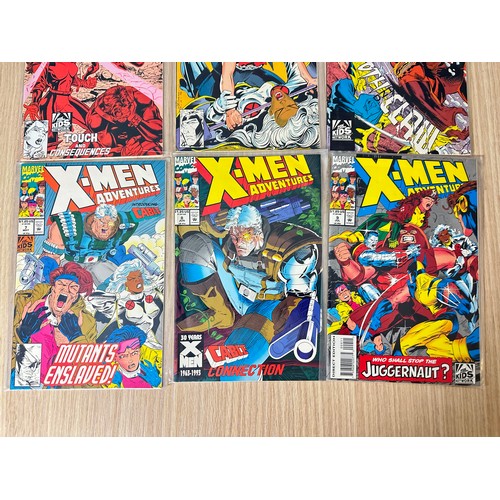 471 - X-MEN ADVENTURES #1 - 9. Consecutive run of Nine Comics. Marvel Comics 1992. VFN Condition.