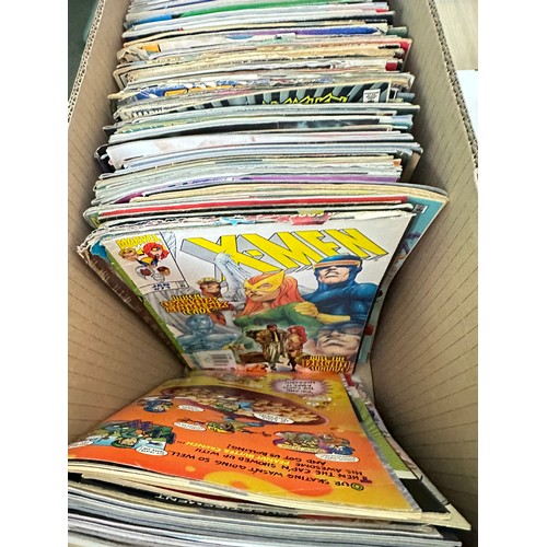 334A - ASSORTED MARVEL COMICS BUNDLE OF 250+ COMICS. Various Decades. Featuring: X-Men, Avengers, Fantastic... 