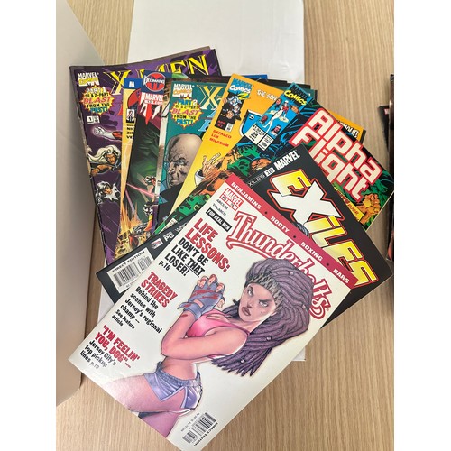 334B - ASSORTED MARVEL COMICS BUNDLE OF 270+ COMICS. Various Decades. Featuring: X-Men, Avengers, Thunderbo... 