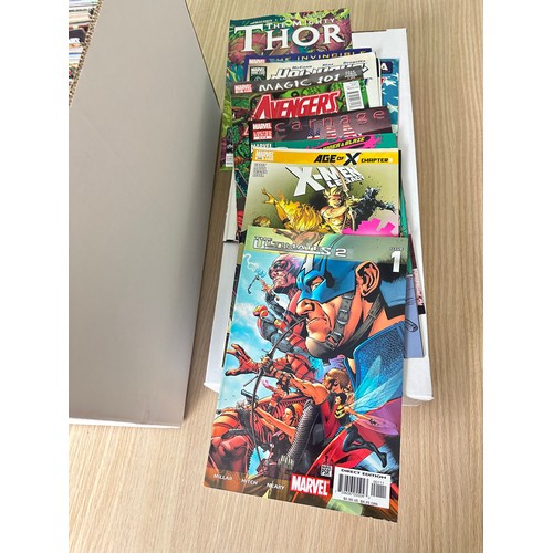 334C - ASSORTED MARVEL COMICS BUNDLE OF 280+ COMICS. Various Decades. Featuring: X-Men, Avengers, Fantastic... 