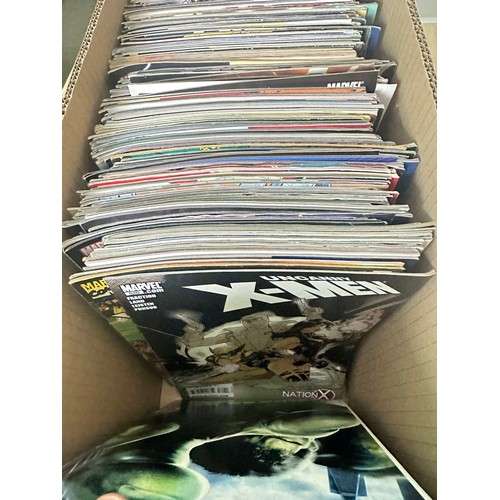 334C - ASSORTED MARVEL COMICS BUNDLE OF 280+ COMICS. Various Decades. Featuring: X-Men, Avengers, Fantastic... 