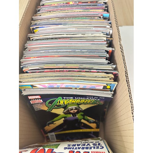 412A - ASSORTED MARVEL COMICS BUNDLE OF 260+ COMICS. Various Decades. Featuring: X-Men, Avengers, Captain M... 