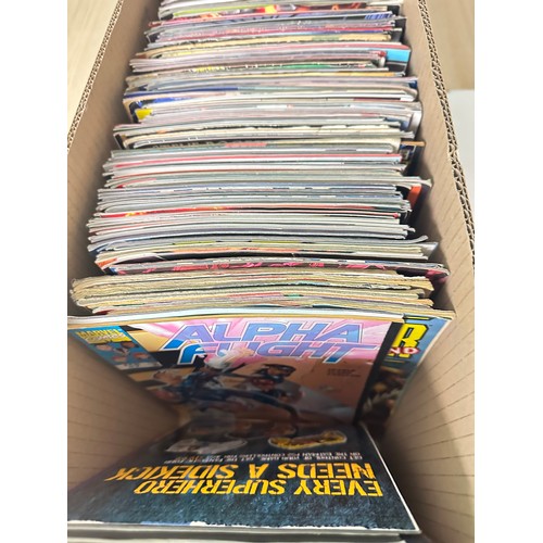 412A - ASSORTED MARVEL COMICS BUNDLE OF 260+ COMICS. Various Decades. Featuring: X-Men, Avengers, Captain M... 