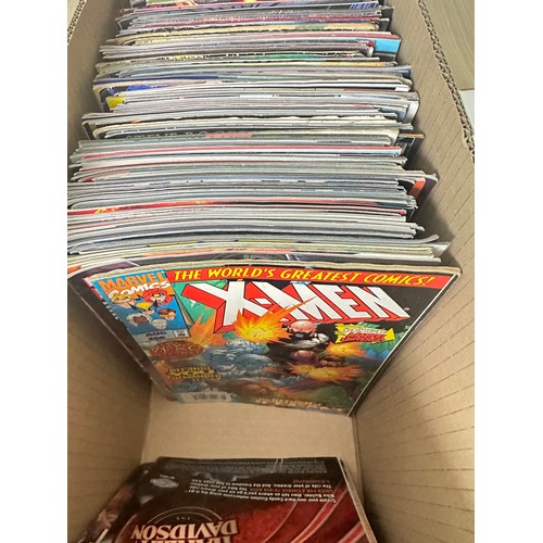 412A - ASSORTED MARVEL COMICS BUNDLE OF 260+ COMICS. Various Decades. Featuring: X-Men, Avengers, Captain M... 