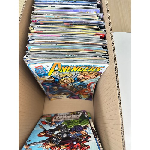 474 - ASSORTED MARVEL COMICS BUNDLE OF 150+ COMICS. Various Decades. Featuring: Wolverine, Avengers, Elekt... 