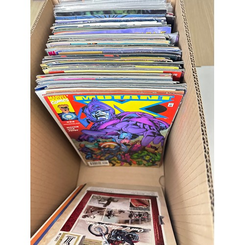 474 - ASSORTED MARVEL COMICS BUNDLE OF 150+ COMICS. Various Decades. Featuring: Wolverine, Avengers, Elekt... 