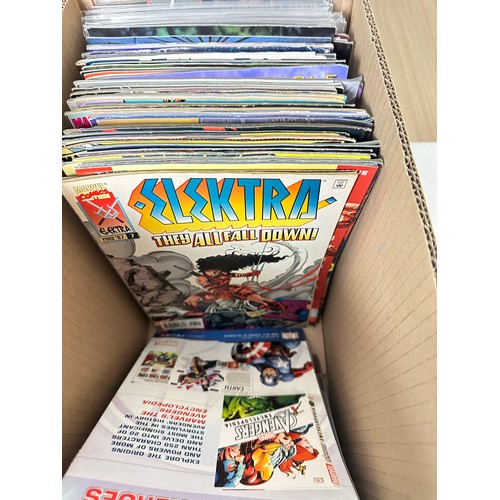 474 - ASSORTED MARVEL COMICS BUNDLE OF 150+ COMICS. Various Decades. Featuring: Wolverine, Avengers, Elekt... 