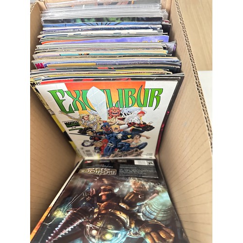 474 - ASSORTED MARVEL COMICS BUNDLE OF 150+ COMICS. Various Decades. Featuring: Wolverine, Avengers, Elekt... 