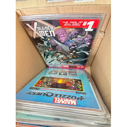 474 - ASSORTED MARVEL COMICS BUNDLE OF 150+ COMICS. Various Decades. Featuring: Wolverine, Avengers, Elekt... 