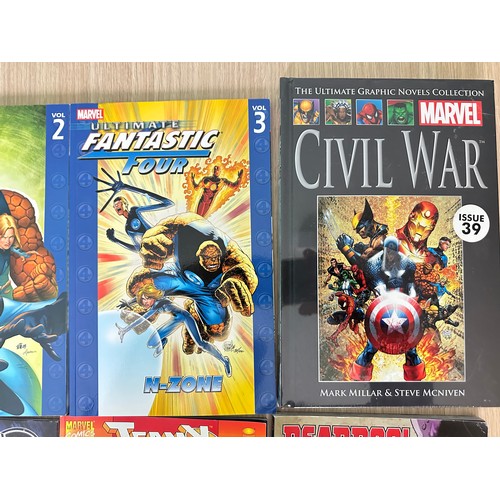 485 - BUNDLE OF MARVEL GRAPHIC NOVELS/TPB's x 12 books.
Featuring: Fantastic Thor, Thanos, Wolverine, Civi... 