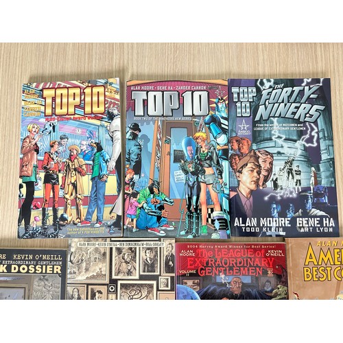 489 - ALAN MOORE RELATED GRAPHIC NOVELS/TPB's x 7 books. including: League of Extraordinary Gentlemen, Top... 