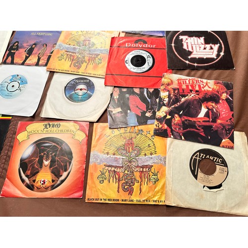 623 - A collection of approx 40 Hard Rock 7 inch vinyl singles 45 RPM. Small amount of duplications. See p... 