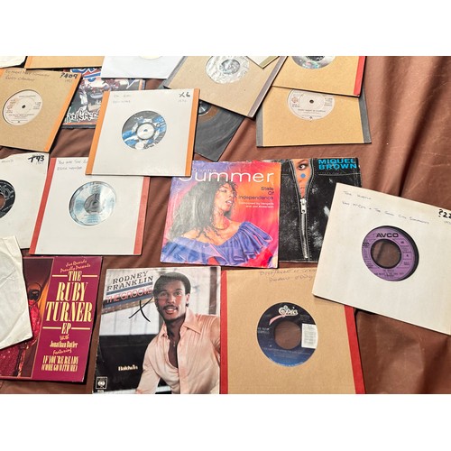 627 - 40 Soul and Funk 7 inch vinyl singles 45RPM Records. Excellent Condition. Features: Jimmy Ruffin, Do... 