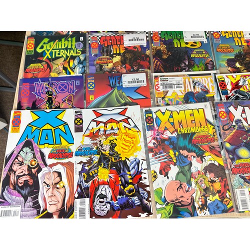 518 - Age of Apocalypse mega-set (only missing X-Man #1), 44 comics in total. Marvel Comics.