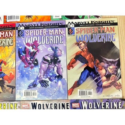 520 - Wolverine – 4 complete sets of Limited Issue Series' (Black Cat, Spider-Man, Captain America, Punish... 