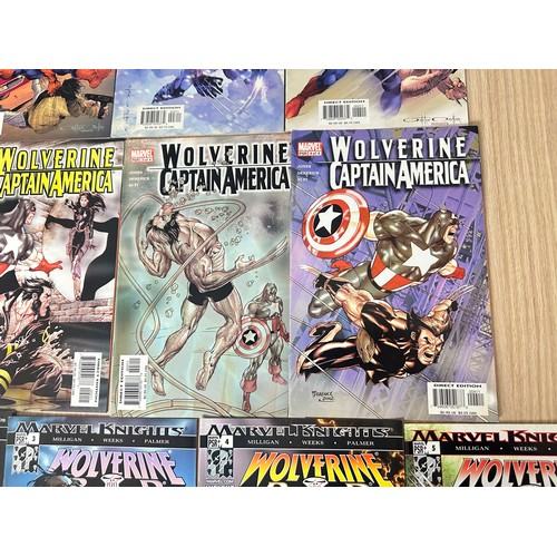 520 - Wolverine – 4 complete sets of Limited Issue Series' (Black Cat, Spider-Man, Captain America, Punish... 