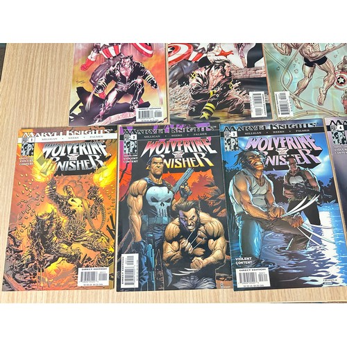 520 - Wolverine – 4 complete sets of Limited Issue Series' (Black Cat, Spider-Man, Captain America, Punish... 