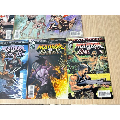 520 - Wolverine – 4 complete sets of Limited Issue Series' (Black Cat, Spider-Man, Captain America, Punish... 