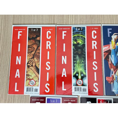 530 - Final Crisis #1-7. Complete Limited Issue Set. DC Comics 2008. VFN Condition. All Bagged & Boarded.