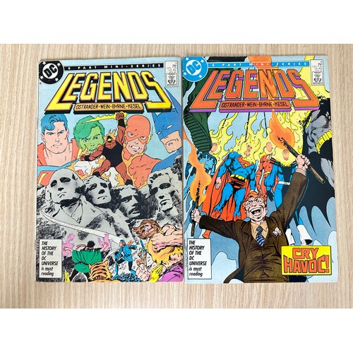 529 - Legends #1-6 Complete Limited Issue Set - 1st App of Amanda Waller, 1st app of New Suicide Squad. FN... 