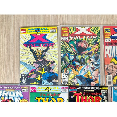 536 - Marvel Annual bundle (9 in total) featuring Iron Man, Thor, Fantastic Four, Silver Surfer, X-Men and... 